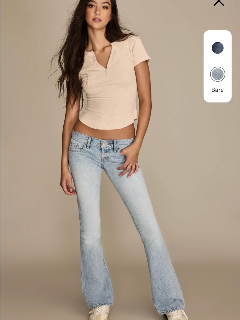 Lucky Brand Addison Light Wash Flare Jeans